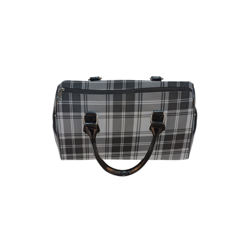 DOUGLAS GREY TARTAN Boston Handbag (Model 1621)