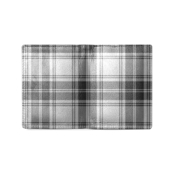 DOUGLAS GREY TARTAN Men's Leather Wallet (Model 1612)