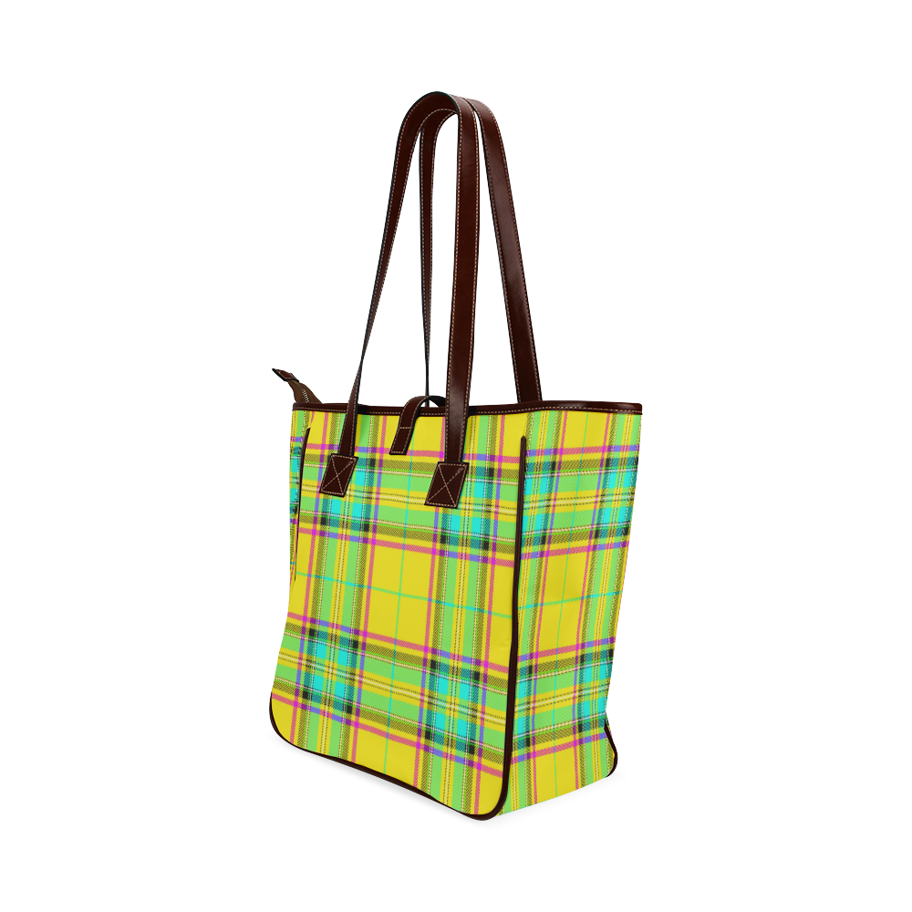 TARTAN-YELLOW Classic Tote Bag (Model 1644)