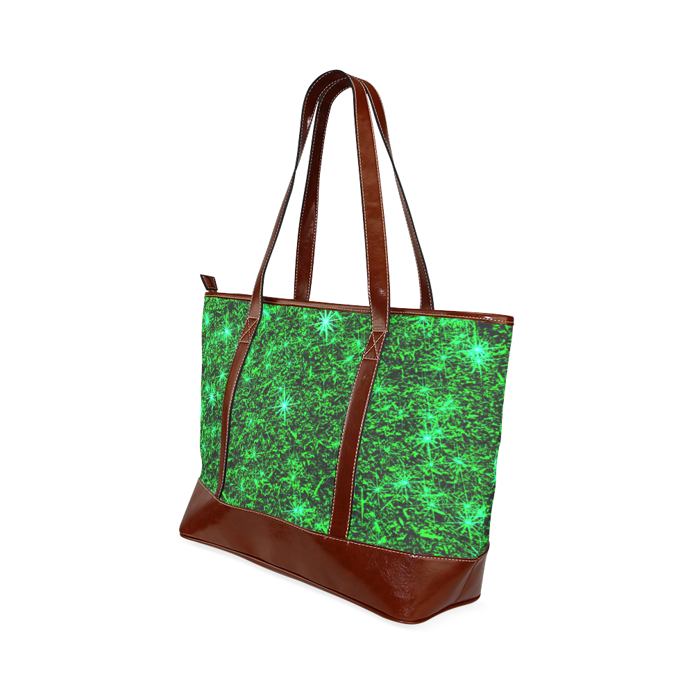 Sparkling Green - Jera Nour | Tote Handbag (Model 1642)