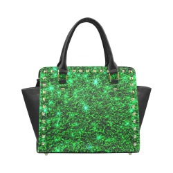 Sparkling Green - Jera Nour | Rivet Shoulder Handbag (Model 1645)