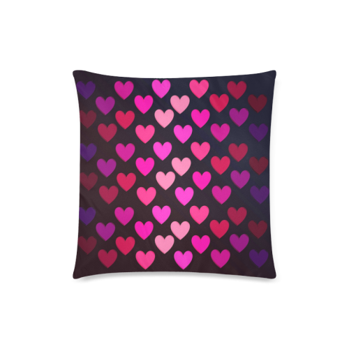 hearts on fire-2 Custom Zippered Pillow Case 18"x18" (one side)