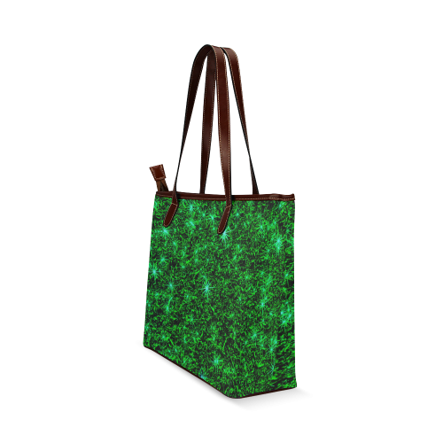 Sparkling Green - Jera Nour | Shoulder Tote Bag (Model 1646)