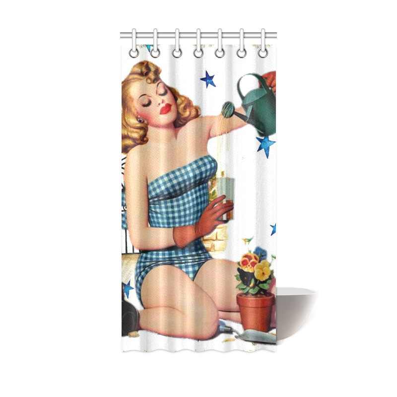 PIN UP Shower Curtain 36"x72"