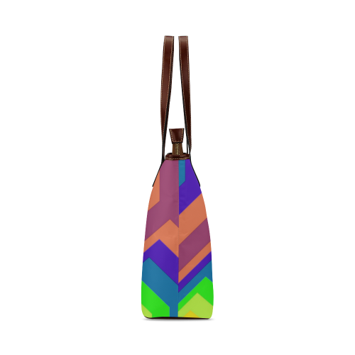 poly colors Shoulder Tote Bag (Model 1646)