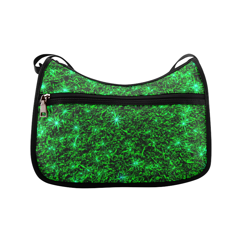 Sparkling Green - Black - Jera Nour | Crossbody Bags (Model 1616)