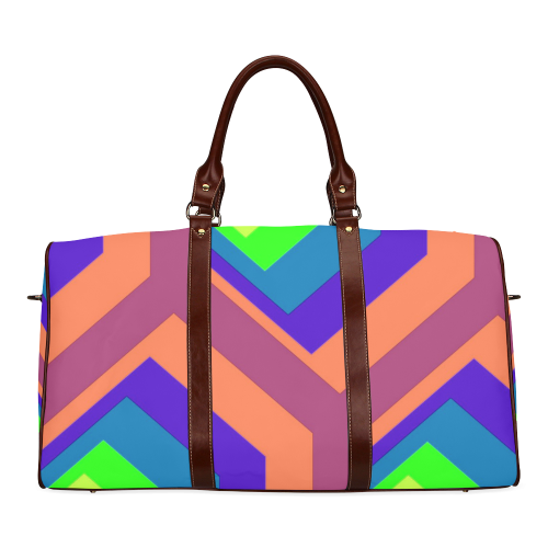 poly colors Waterproof Travel Bag/Large (Model 1639)