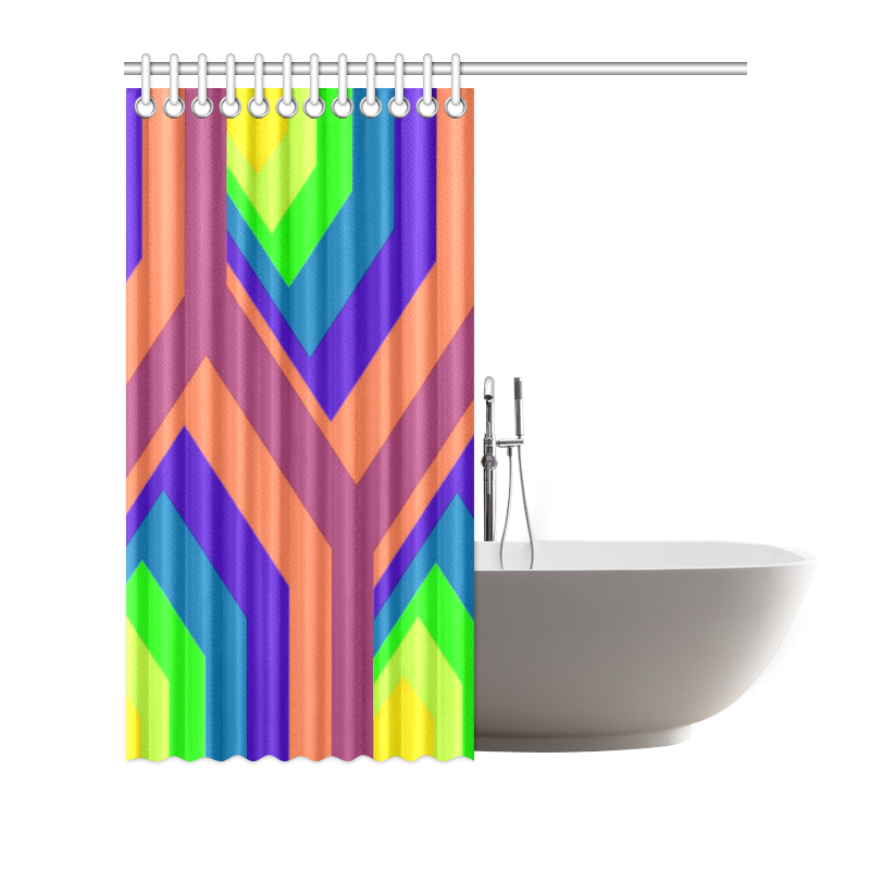 poly colors Shower Curtain 66"x72"