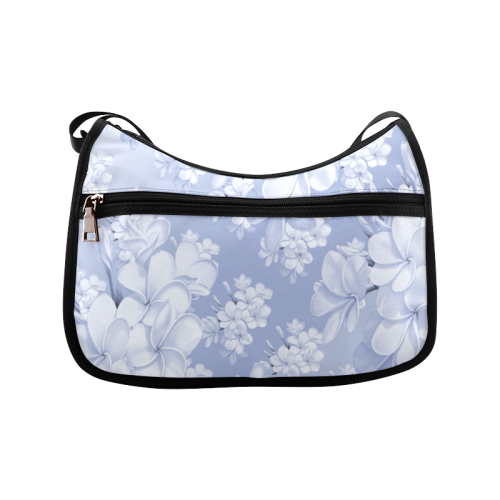 Delicate floral pattern,blue Crossbody Bags (Model 1616)