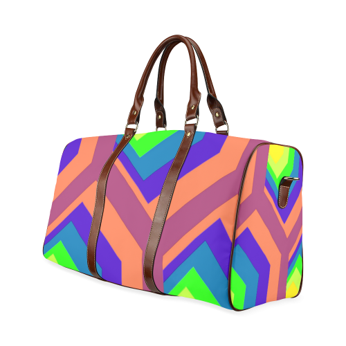 poly colors Waterproof Travel Bag/Large (Model 1639)