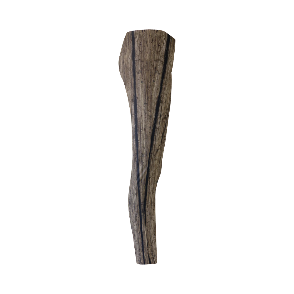wooden planks Cassandra Women's Leggings (Model L01)
