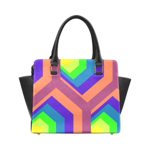 poly colors Rivet Shoulder Handbag (Model 1645)