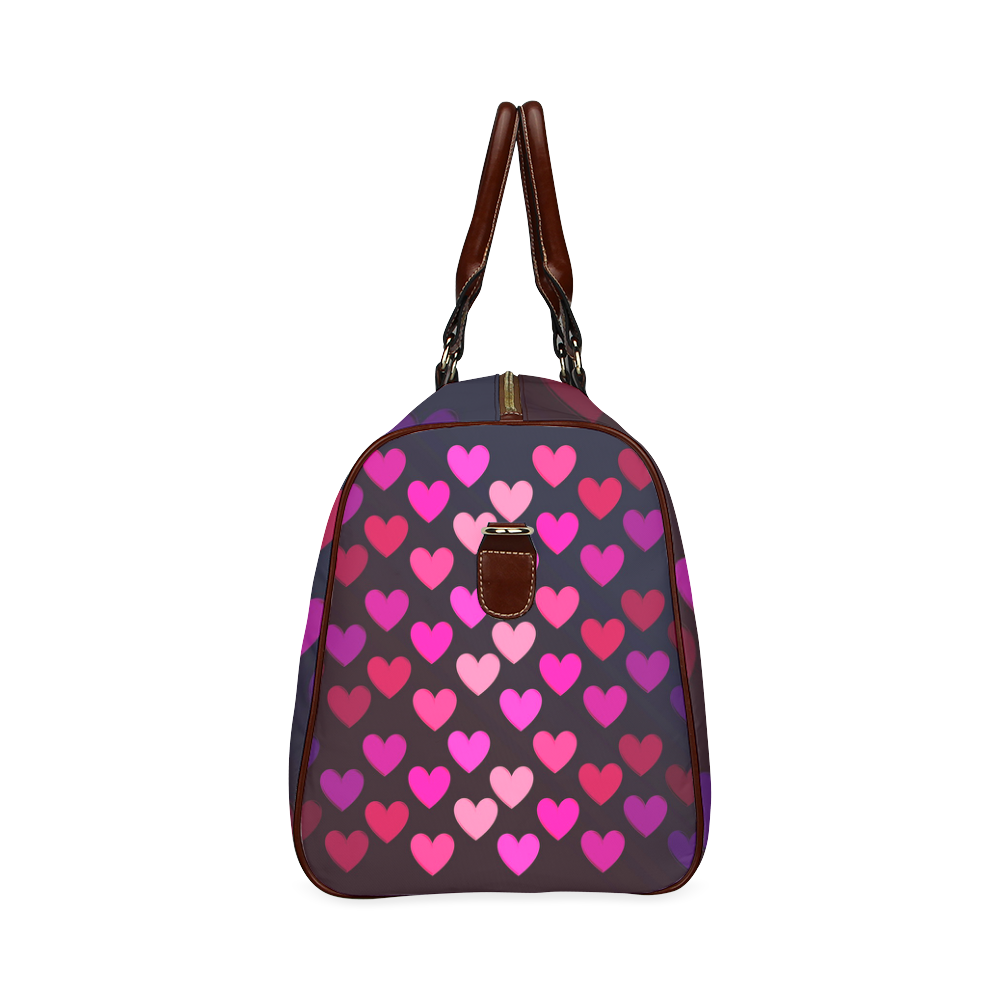 hearts on fire-2 Waterproof Travel Bag/Large (Model 1639)