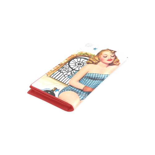 PIN UP Women's Leather Wallet (Model 1611)