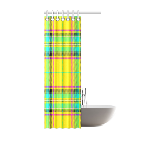 TARTAN-YELLOW Shower Curtain 36"x72"