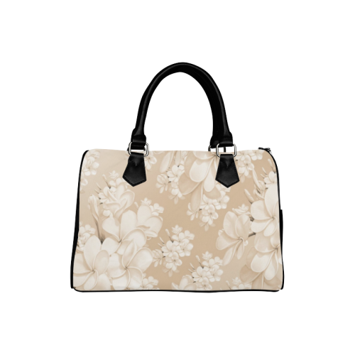 delicate floral pattern,softly Boston Handbag (Model 1621)