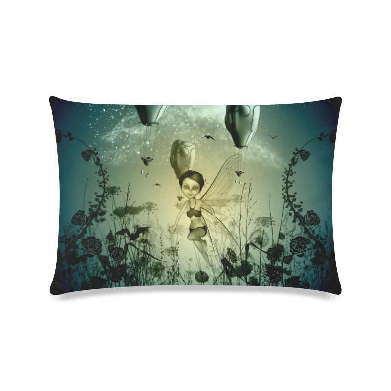 Cute fairy Custom Zippered Pillow Case 16"x24"(Twin Sides)