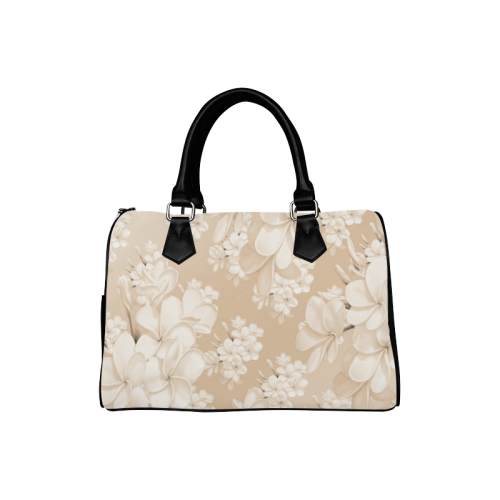 delicate floral pattern,softly Boston Handbag (Model 1621)