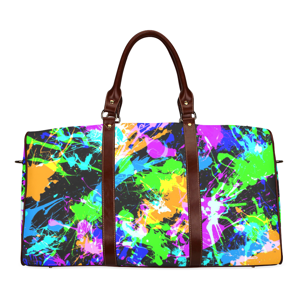 PAINT SPLASH Waterproof Travel Bag/Small (Model 1639)