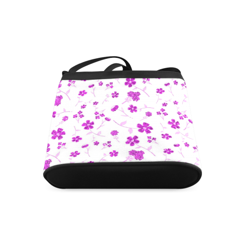 sweet sparkling floral, pink Crossbody Bags (Model 1613)