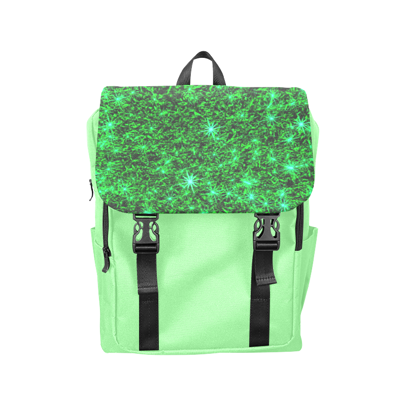 Sparkling Green - Light Green - Jera Nour | Casual Shoulders Backpack (Model 1623)