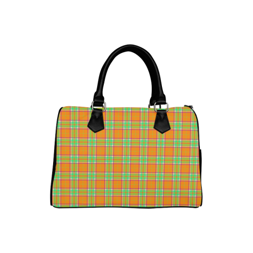 TARTAN-ORANGE Boston Handbag (Model 1621)