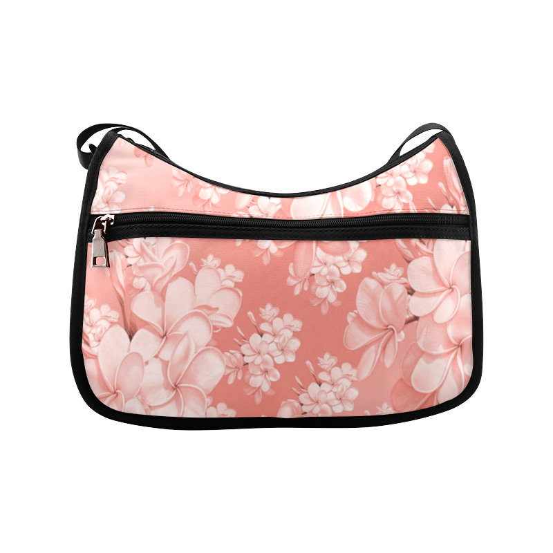 Delicate floral pattern,pink Crossbody Bags (Model 1616)