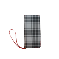 DOUGLAS GREY TARTAN Women's Clutch Wallet (Model 1637)