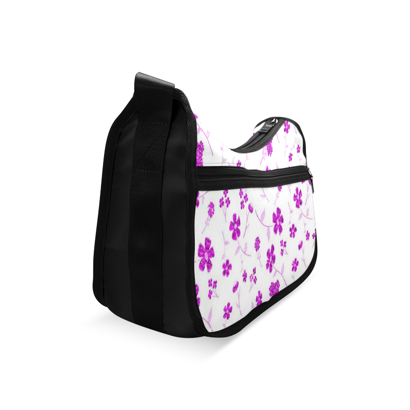 sweet sparkling floral, pink Crossbody Bags (Model 1616)