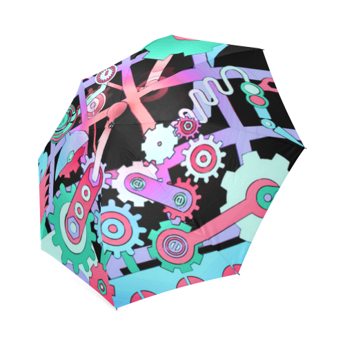 Cogs and Wheels Foldable Umbrella (Model U01)