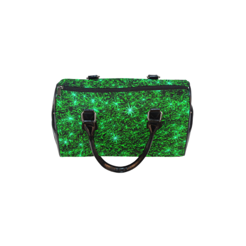 Sparkling Green - Black - Jera Nour | Boston Handbag (Model 1621)