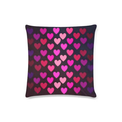 hearts on fire-2 Custom Zippered Pillow Case 16"x16"(Twin Sides)