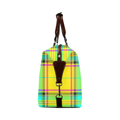 TARTAN-YELLOW Classic Travel Bag (Model 1643)