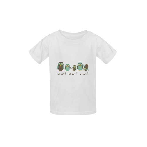 Energetic Owls Kid's  Classic T-shirt (Model T22)