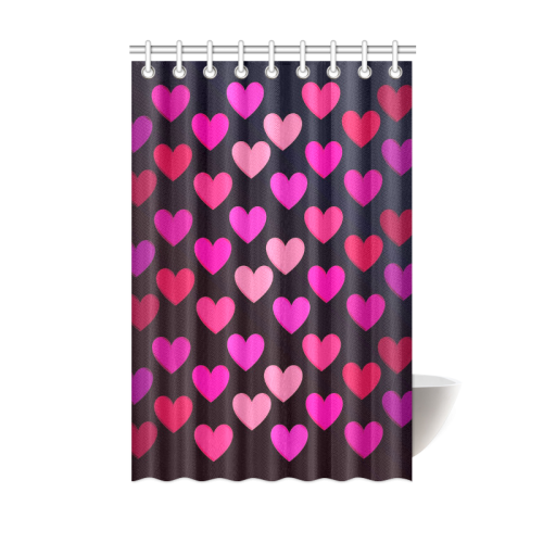 hearts on fire-2 Shower Curtain 48"x72"