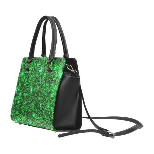 Sparkling Green - Jera Nour | Rivet Shoulder Handbag (Model 1645)