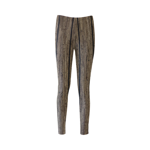 wooden planks Cassandra Women's Leggings (Model L01)