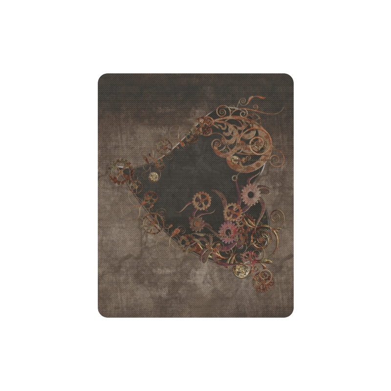 A decorated Steampunk Heart in brown Rectangle Mousepad