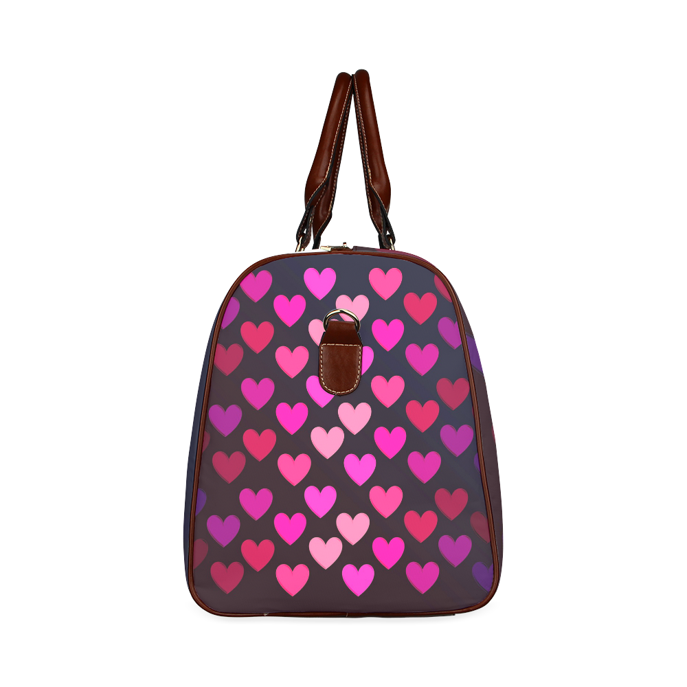 hearts on fire-2 Waterproof Travel Bag/Large (Model 1639)