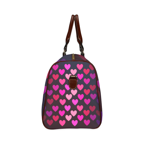 hearts on fire-2 Waterproof Travel Bag/Small (Model 1639)