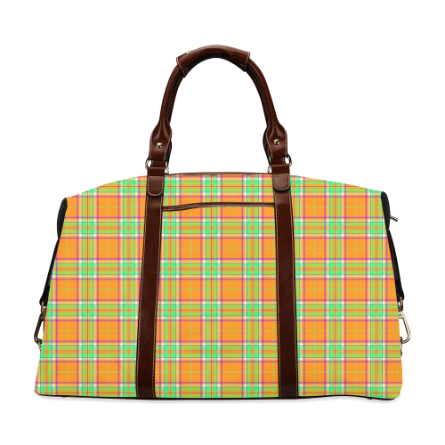 TARTAN-ORANGE Classic Travel Bag (Model 1643)