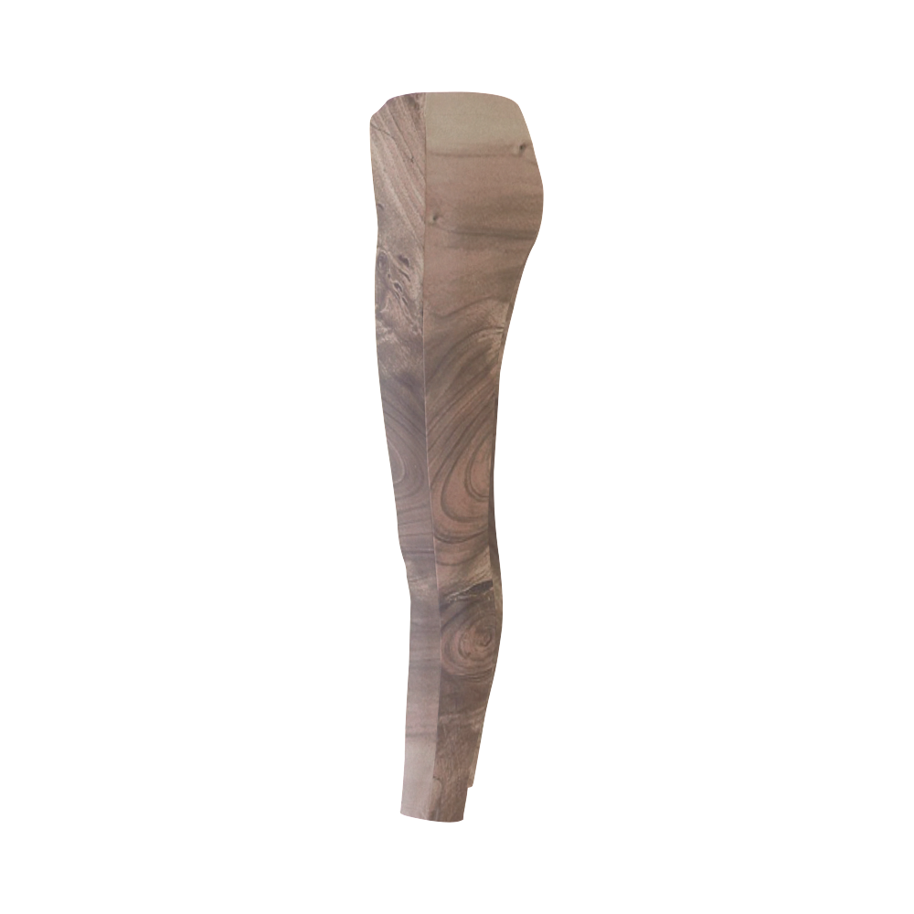fantastic wood grain soft Cassandra Women's Leggings (Model L01)