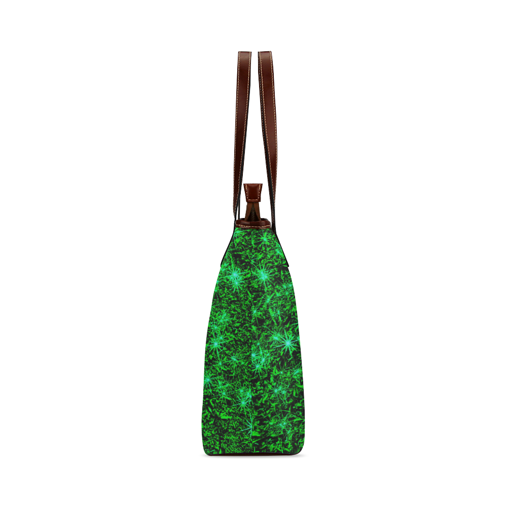 Sparkling Green - Jera Nour | Shoulder Tote Bag (Model 1646)