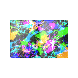 PAINT SPLASH Men's Leather Wallet (Model 1612)