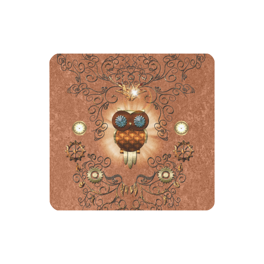 Steampunk, cute owl Women's Clutch Wallet (Model 1637)