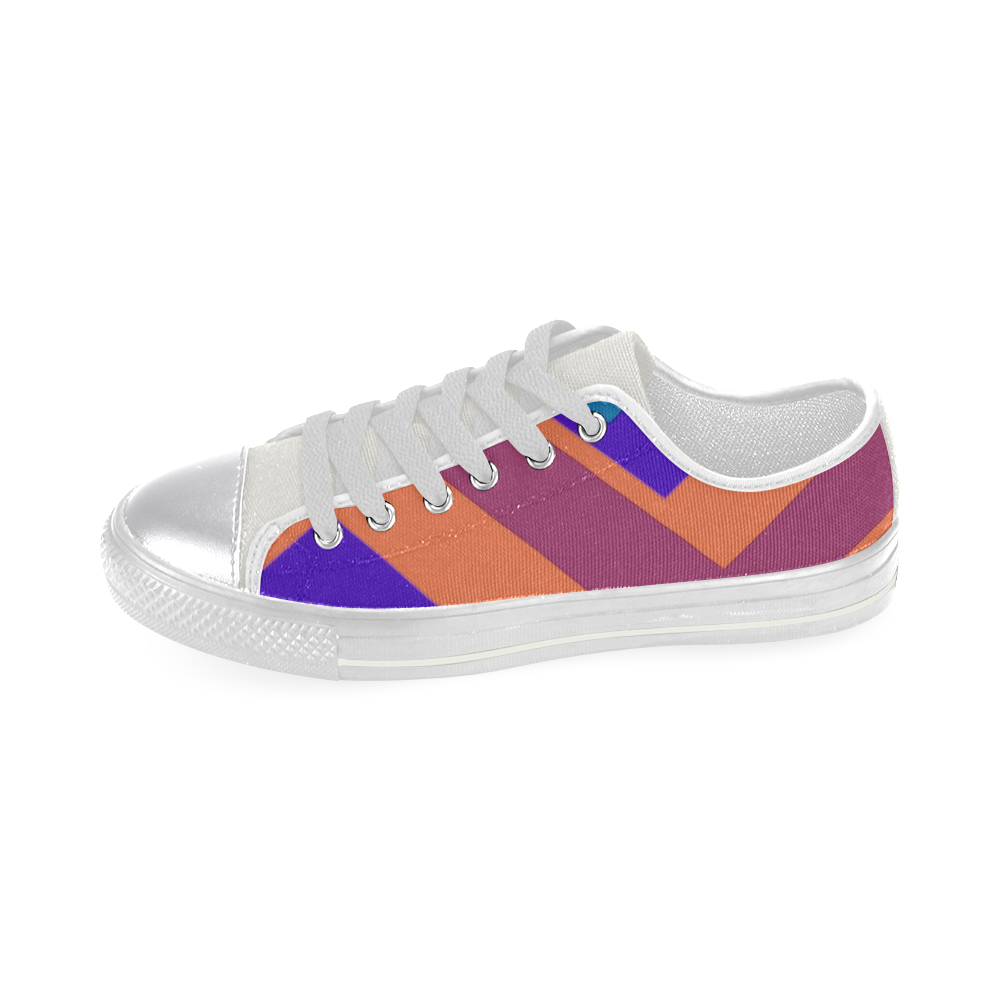 poly colors Women's Classic Canvas Shoes (Model 018)