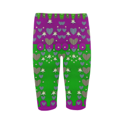 The Brightest sparkling stars Is Love Hestia Cropped Leggings (Model L03)