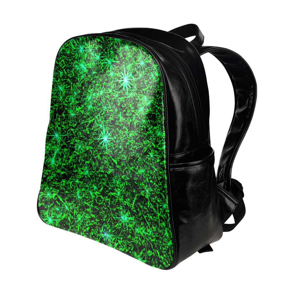 Sparkling Green - Black - Jera Nour | Multi-Pockets Backpack (Model 1636)