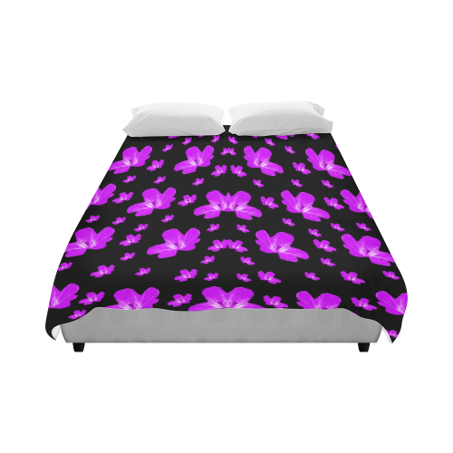 Pretty flowers in purple Duvet Cover 86"x70" ( All-over-print)