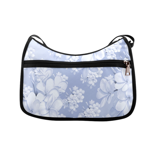 Delicate floral pattern,blue Crossbody Bags (Model 1616)